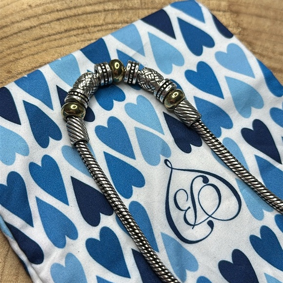 Brighton Silver & Gold Travis Necklace with Charms Beads - Picture 5 of 8